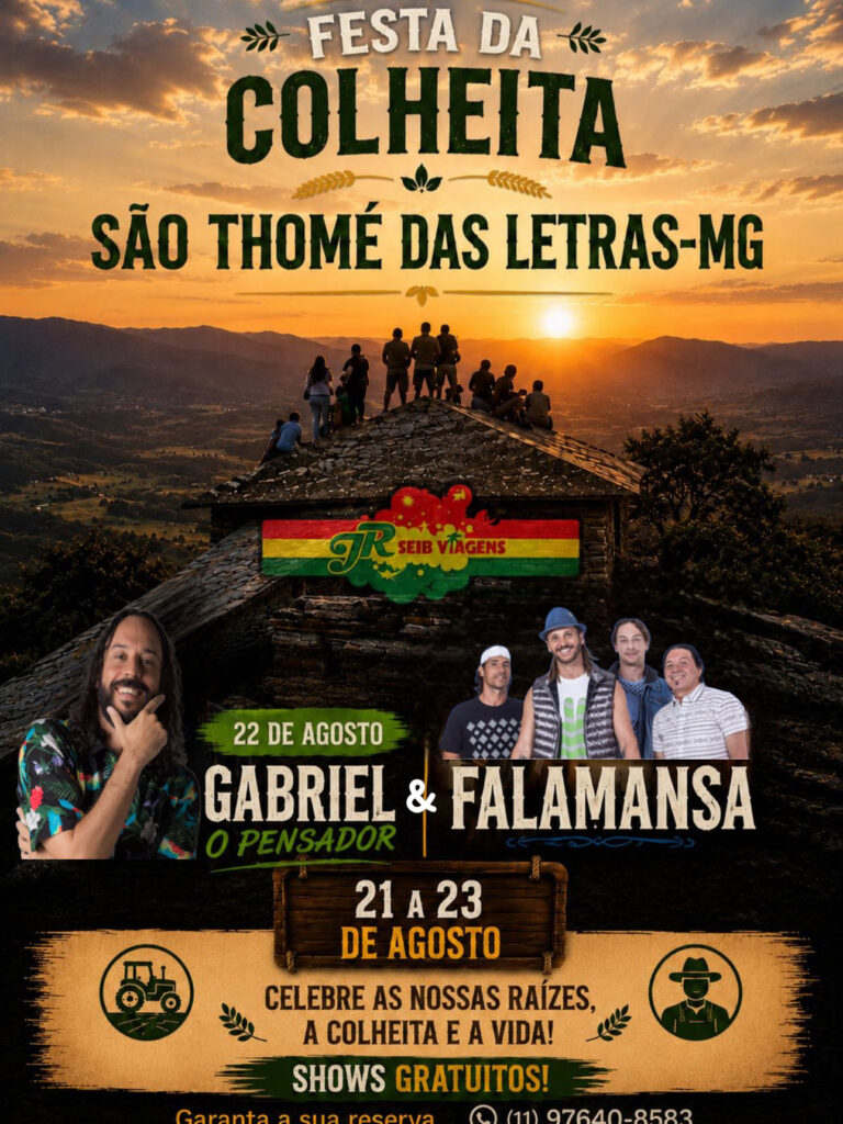 SÃO THOMÉ DAS LETRAS-MG - FESTA DA COLHEITA 2026