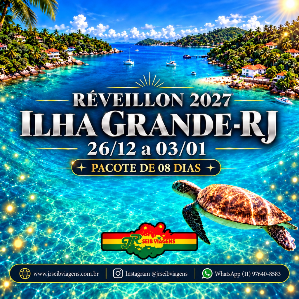 RÉVEILLON 2027 ILHA GRANDE-RJ - CERVEJADA INCLUSO NA VIRADA,