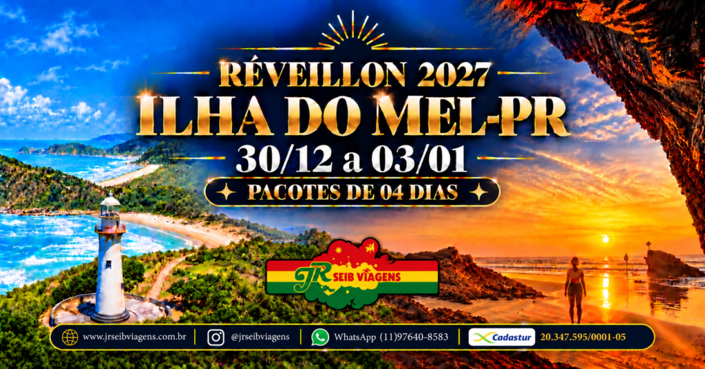 RÉVEILLON 2027 ILHA DO MEL-PR 04 DIA